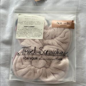 Kitsch Cream Hair Towel Turban for Gentle Hair Care